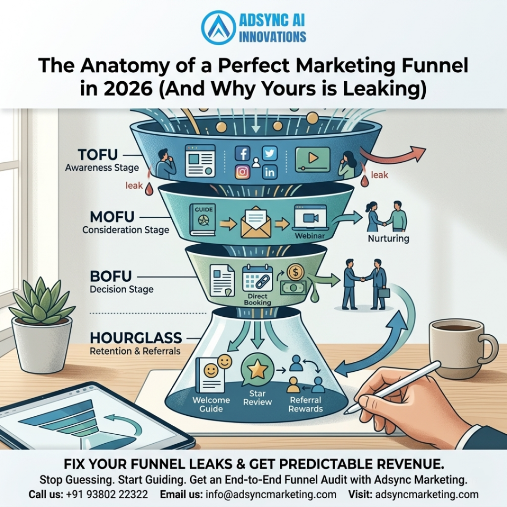 The Anatomy of a Perfect Marketing Funnel in 2026 (And Why Yours is Leaking)